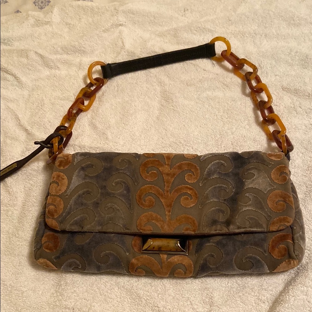 Miu Miu velvet shoulder bag